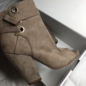 JustFab bootie heels